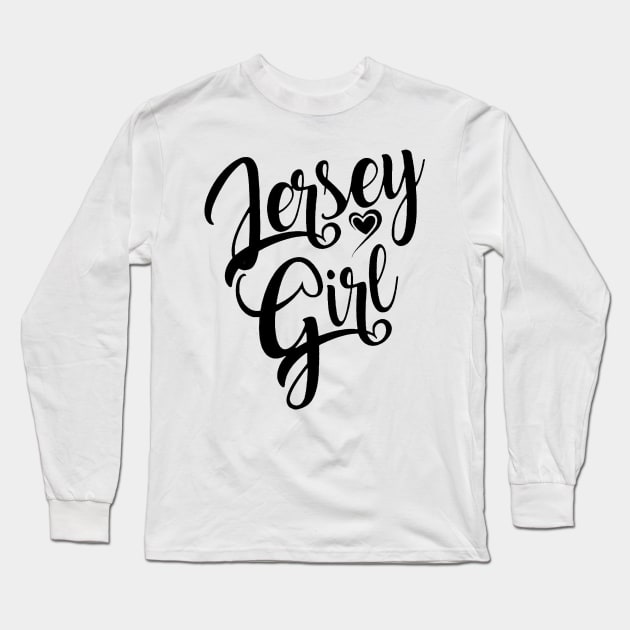 Jersey Girls Rock Long Sleeve T-Shirt by pocshop